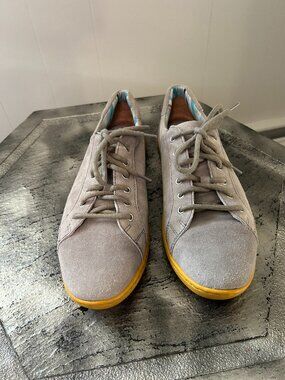 Born grey suede shoes.  These are unisex.  Size 9 1/2 men and 11 women's
